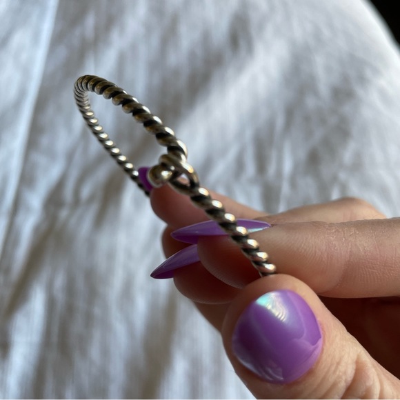 James Avery Sterling Silver Twisted Wire Hook Bracelet - Picture 4 of 7